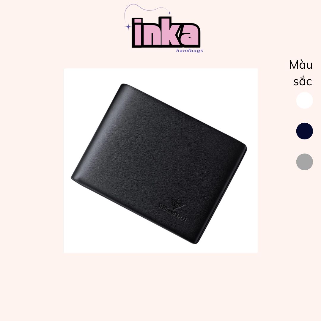 ảnh sp Ví da wiliam pollo đen