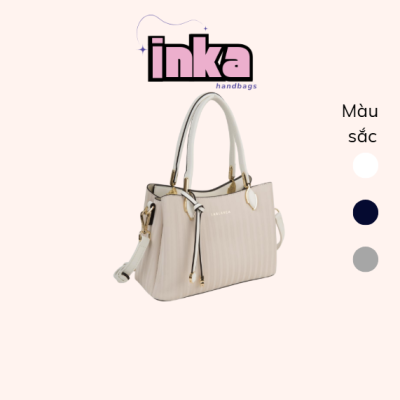 Túi xách tay phối vân sọc