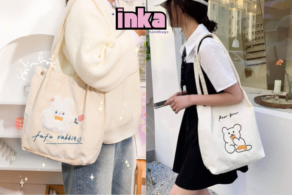 Túi tote vải trẻ trung