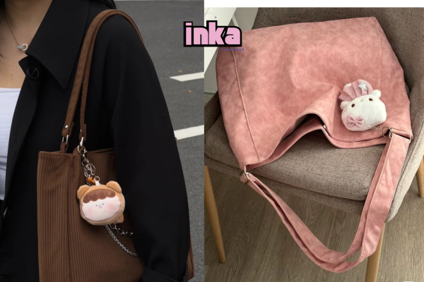 Túi tote canvas họa tiết cá tính